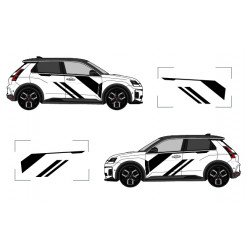 Bandes Racing Diagonales Renault 5 E-Tech Alpine A290 | Fun Stickers