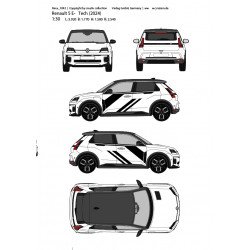 Racing Stripe Stickers Renault 5 / A290 – 10 Colors