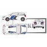 Kit WRC Intégral 3 Faces Complètes VW Polo | Fun Stickers