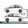 Kit Bandes Latérales Damier Renault Twingo 3 13 Couleurs | Fun Stickers