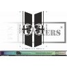 Alfa Romeo Side Stripe Stickers with Logo – 13 Colors