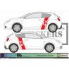 Kit Bandes Latérales avec Logo Alfa Romeo 13 Couleurs | Fun Stickers