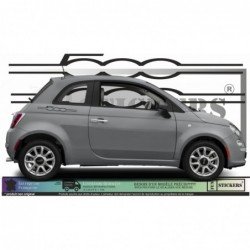 Fiat 500 Abarth Strips Down sticker sticker decoration crates