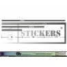 Kit Bandes Latérales Multiples Fiat 500 13 Couleurs | Fun Stickers