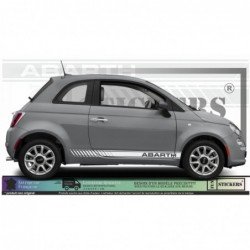 Fiat 500 ABARTH autocollant stripping bandes laterales sport Fun Stickers