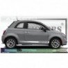 Fiat 500 ABARTH autocollant stripping bandes laterales sport Fun Stickers