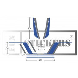 VW Polo WRC Style Sticker Kit – Side Stripes & Graphics