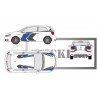 Kit WRC Intégral 3 Faces Complètes VW Polo | Fun Stickers