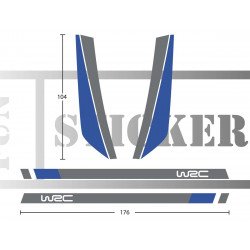 Kit WRC Version 2 Latéraux et Toit VW Polo | Fun Stickers