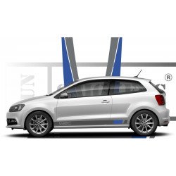 kit autocollants décoration pour polo effet wrc volkswagen