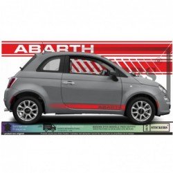 Fiat 500 ABARTH autocollant stripping bandes laterales sport Fun Stickers