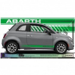 Fiat 500 ABARTH autocollant stripping bandes laterales sport Fun Stickers
