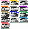 VW Transporter T5 Side Stripe Sticker Kit – 13 Colors