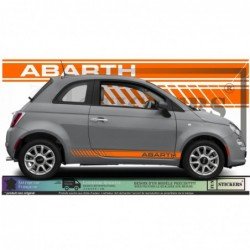 Fiat 500 ABARTH autocollant stripping bandes laterales sport Fun Stickers