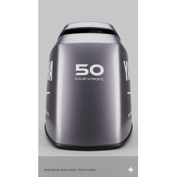 Kit Stickers Yamaha 50 Four Stroke - vue dessus capot 50 Four Stroke - Fun Stickers