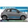 Fiat 500 ABARTH autocollant stripping bandes laterales sport Fun Stickers