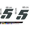 Autocollant logo FIVE lateraux Renault 5 E-Tech - Fun Stickers
