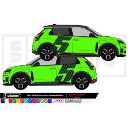 Sticker logo FIVE Renault 5 electrique cote gauche cote droit - Fun Stickers