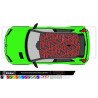 Sticker bandes laterales Renault 5 E-Tech design epure cote droit - Fun Stickers