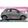 Fiat 500 ABARTH autocollant stripping bandes laterales sport Fun Stickers