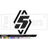 Kit sticker bandes laterales et toit Renault 5 E-Tech style racing - Fun Stickers