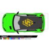 Autocollant racing Renault 5 E-Tech flancs et toit design sportif - Fun Stickers