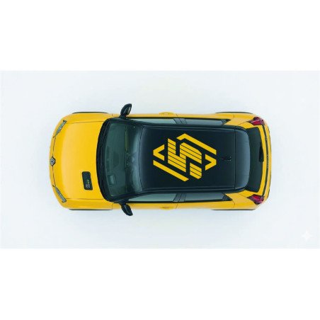 Sticker tuning Renault 5 electrique bandes racing toit lateral - Fun Stickers