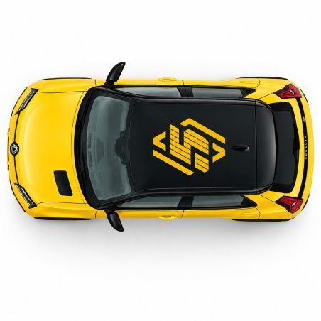 Renault 5 E-Tech side stripe and roof decal kit – racing style