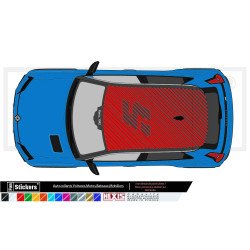 Sticker premium grande surface Renault 5 E-Tech toit et flancs - Fun Stickers