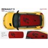 Kit Autocollants Bandes Latérales et Toit Renault 5 E-Tech - Design Premium