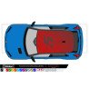 Sticker premium grande surface Renault 5 E-Tech toit et flancs - Fun Stickers