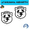 Stickers Logo Abarth - Autocollants Décoratifs Scorpion Vinyle
