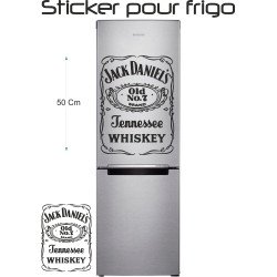 Sticker Jack Daniel's Frigo 50 cm - Autocollant Décoratif Vinyle