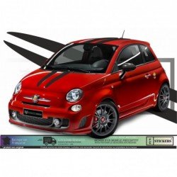 Fiat 500 Bands Abarth sticker sticker decoration kit