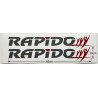 Stickers Logo Rapido 65x20 cm x2 - Camping-Car | Fun-Stickers.fr