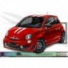 Fiat 500 Abarth kit complet autocollant toit capot hayon Fun Stickers