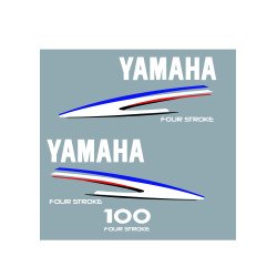 Yamaha 100 Four Stroke Sticker Kit – Outboard Decals | Fun-Stickers.fr