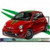 Fiat 500 Abarth kit complet autocollant toit capot hayon Fun Stickers