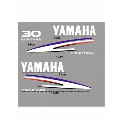 Yamaha 30 Four Stroke Sticker Kit - Outboard Decals | Fun-Stickers.fr