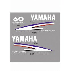 Yamaha 60 Four Stroke Sticker Kit - Outboard Decals | Fun-Stickers.fr
