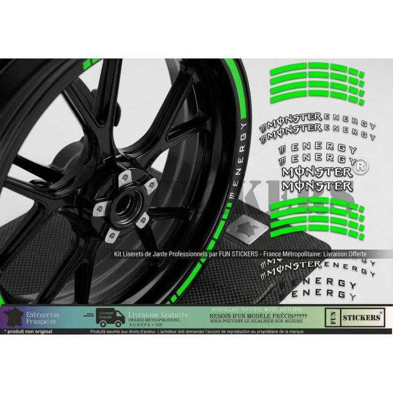Liseret Monster Energy - Bande Autocollante | Fun-Stickers.fr