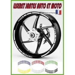 Liserets Moto x2 - Bandes Décoratives Autocollantes Vinyle