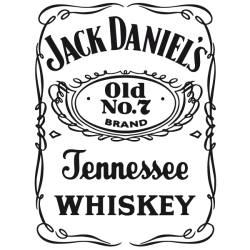Sticker Jack Daniel's Frigo 50 cm - Autocollant Décoratif Vinyle