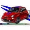 Fiat 500 Abarth kit complet autocollant toit capot hayon Fun Stickers