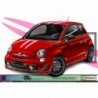 Fiat 500 Abarth kit complet autocollant toit capot hayon Fun Stickers