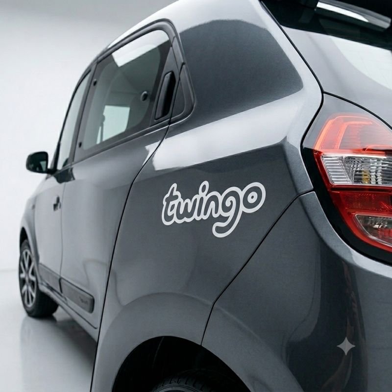 Stickers Logo Twingo x2 - Autocollants Décoratifs Vinyle
