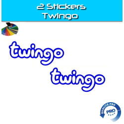 Stickers Logo Twingo x2 - Autocollant | Fun-Stickers.fr