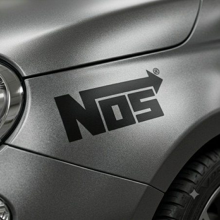 Stickers NOS 20 cm x2 - Autocollants Sponsor Tuning Vinyle