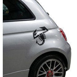 Stickers Scorpion Abarth 25 cm x2 - Autocollants Décoratifs Vinyle