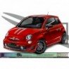 Fiat 500 Abarth kit complet autocollant toit capot hayon Fun Stickers
